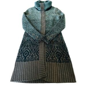 White + Warren Double Ply Cashmere Longline Cardigan Jacket Size XS